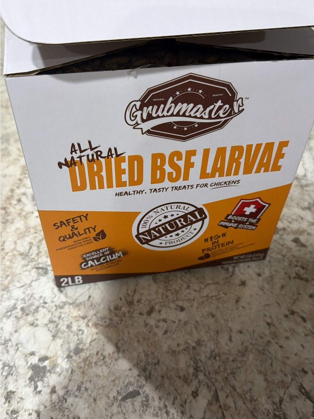 Dried BSF Larvae Box